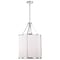 Nuvo Easton 3-Light Pendant - Polished Nickel Finish - White Linen Shade 60/7972 - alternate 2